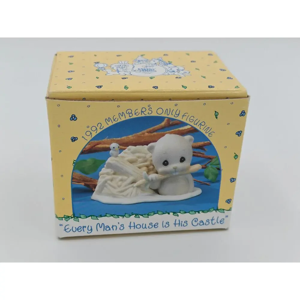 Enesco Every Mans House Is His Castle Figurine BC921 1992 Vintage Porcelain Gift
